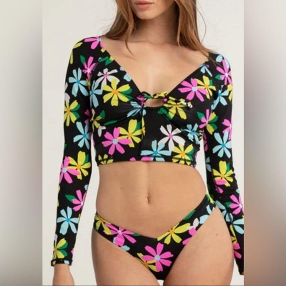 NWOT Hurley Daisy Pop bikini bottoms